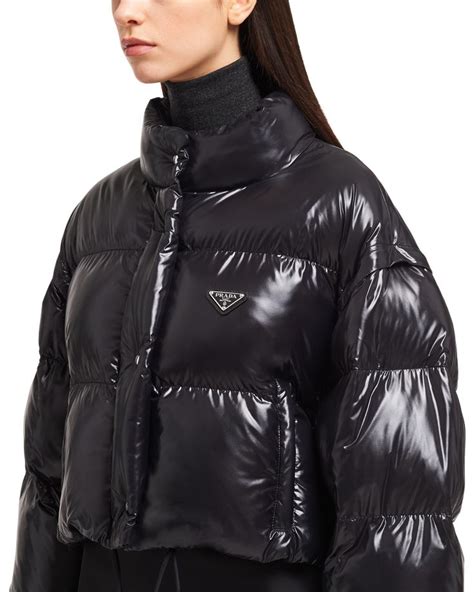 cire nylon puffer prada|prada puffer jacket for women.